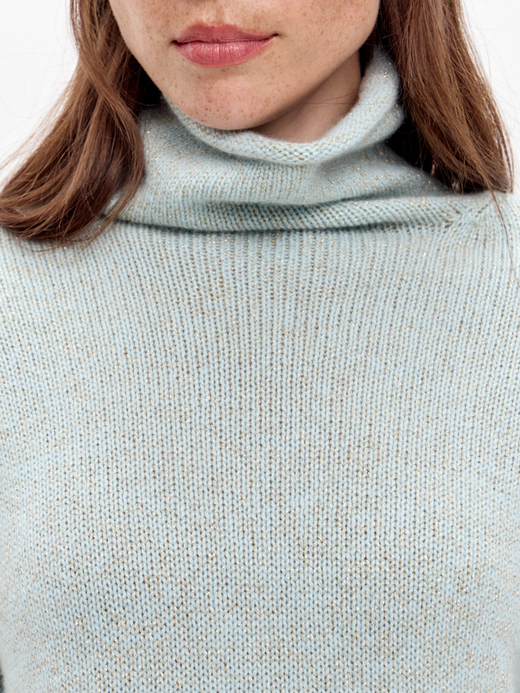 Кашемировая водолазка с люрексом