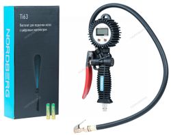 NORDBERG (Ti63) Пистолет для подкачки шин с цифровым манометром