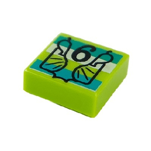 Тайл с Принтом "6" 3070pb173