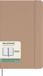 Еженедельник Moleskine Classic WKNT Large 130х210мм 144стр песочный (DHP2612WN3Y24)