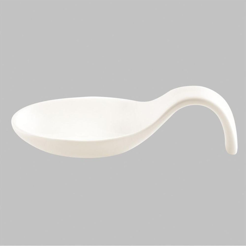 Ложка для комплимента 20 мл белая фарфор P.L. Proff Cuisine [6]