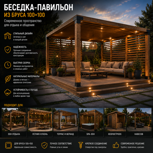 Пластина перфорированная крепежная 100 мм x 100 мм