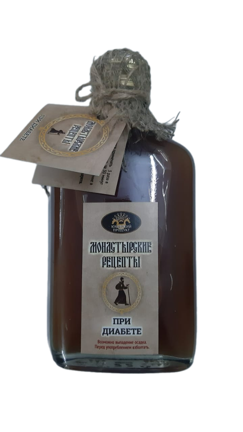 Бальзам "При Диабете" Монастырские рецепты, 250 мл.