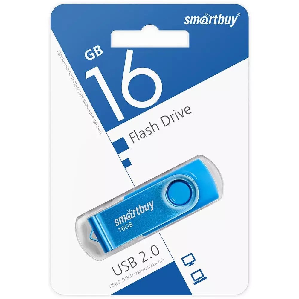 16GB USB Smartbuy Twist blue
