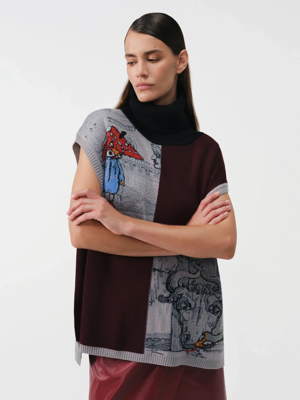 Жилет принтованный OLA OLA