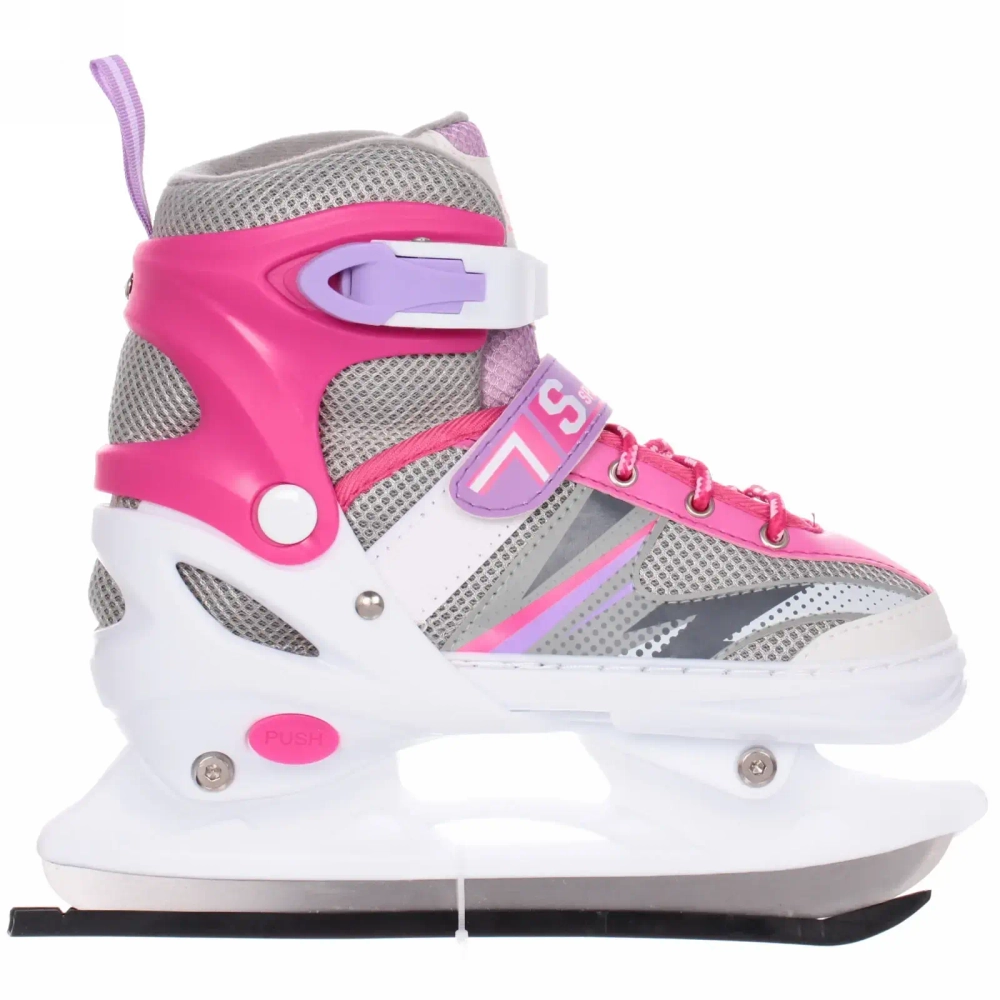 Коньки раздвижные, ледовые с роликовым блоком Sportage FIT109 Dual (размер 34-38)