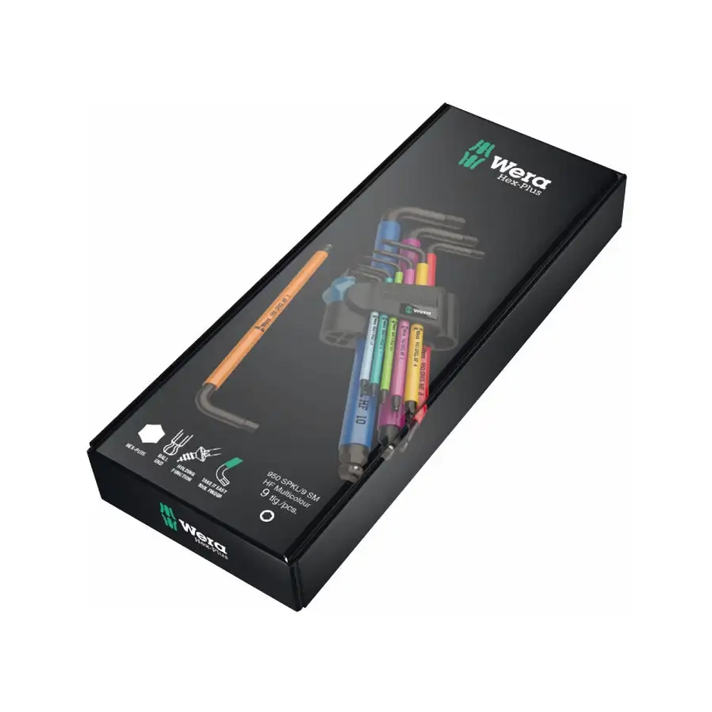 Набор Г-образных ключей 1,5—10 мм Hex-Plus Multicolour HF 1 WERA 05022210001