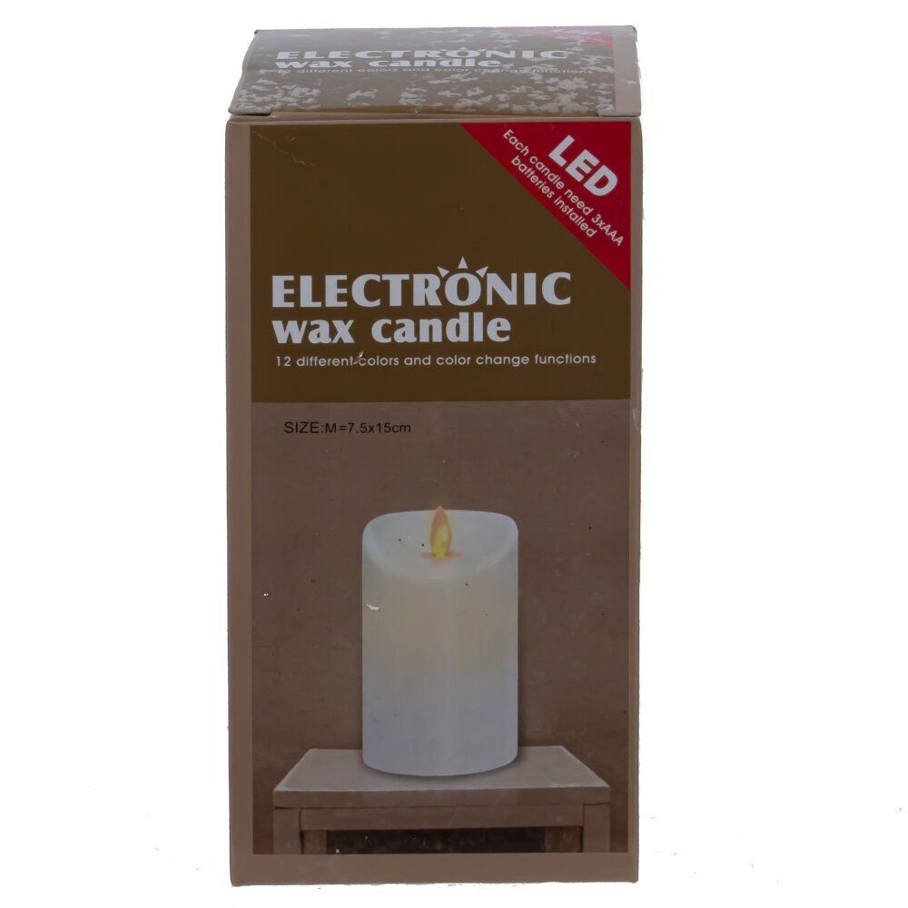 GAEM Изделие декоративное "Свеча" (подсвет, AAAх3 н/п) L8 W7 H15 см