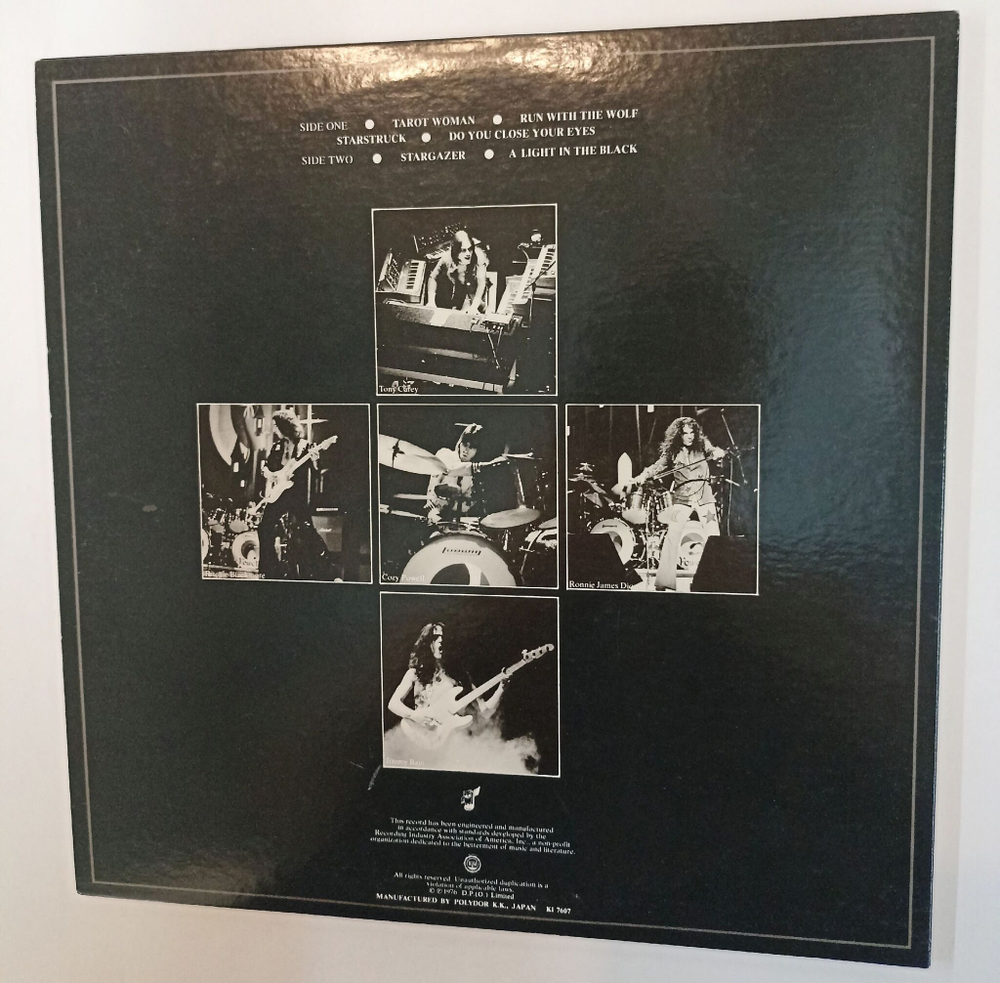 Винтажная виниловая пластинка LP Blackmores Rainbow Rising (Japan 1976) (No Obi) NM