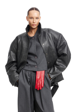 Кожаная куртка URBAN Gray