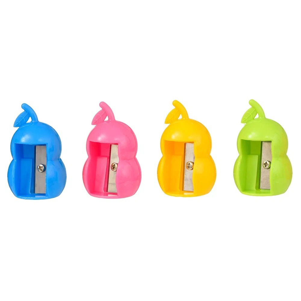 Точилка Basir, одинарная, серия "Груша", в форме груши, 4 цвета корпуса