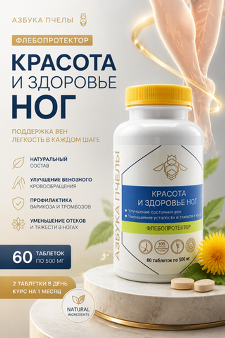 Азбука пчелы Красота и здоровье ног №60 таб
