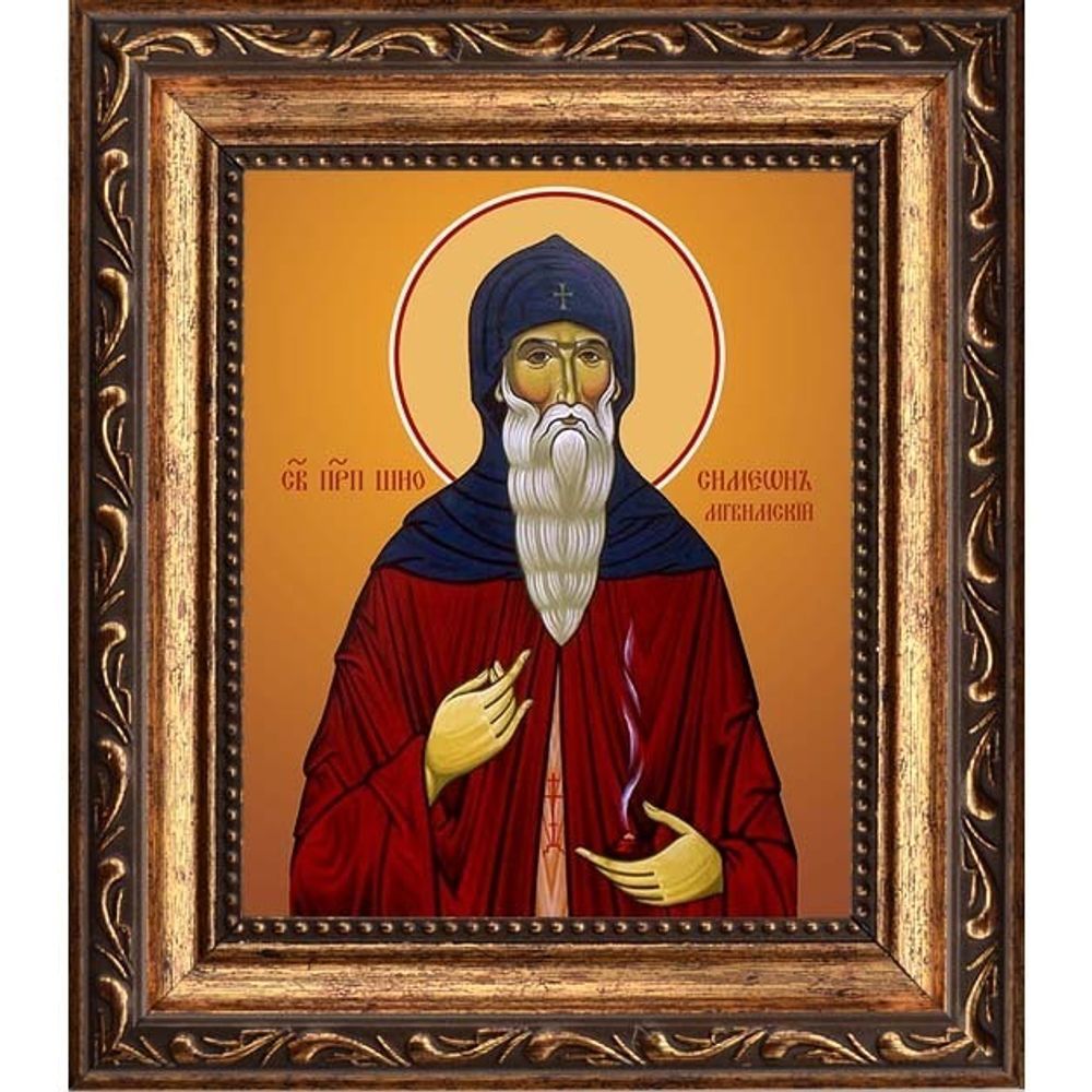 Шио (Симеон) Мгвимский преподобный. Икона на холсте.