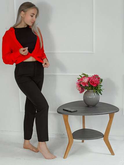 Стол журнальный BeautyStyle 15 серый бетон/бук