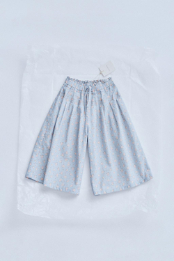 ZARA TIMELESZ - БРЮКИ С ЦВЕТОЧНЫМ ПРИНТОМ, ГОЛУБОЙ