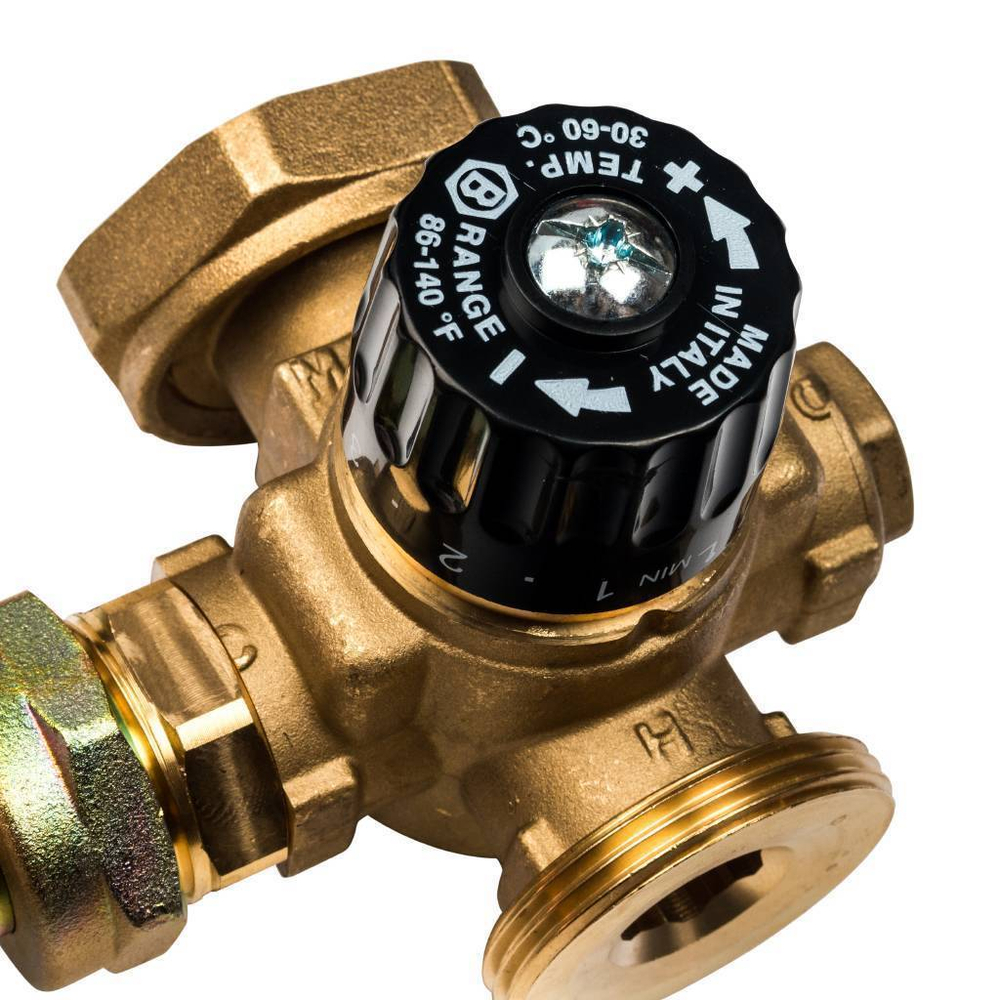 Насосная группа с термостатическим смесительным клапаном 1" без насоса