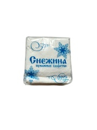 Салфетка бумажная 1 слойная «Снежинка» . (1 упак .20 пачек )