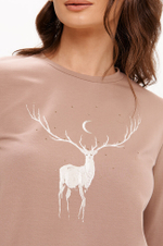 23381 Лонгслив женский (капучино)