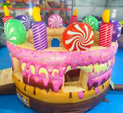 Коммерческий надувной батут "Торт" без крыши 3,5*3,5*3 м