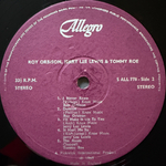 Roy Orbison & Jerry Lee Lewis & Tommy Roe – Roy Orbison Sings (Англия) Т