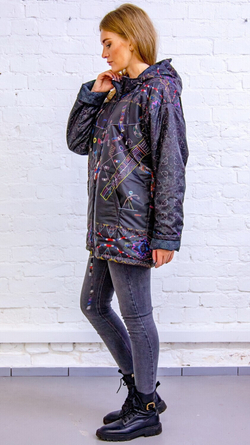 Куртка «Кандинский 2», по мотивам абстрактной живописи Василия Кандинского