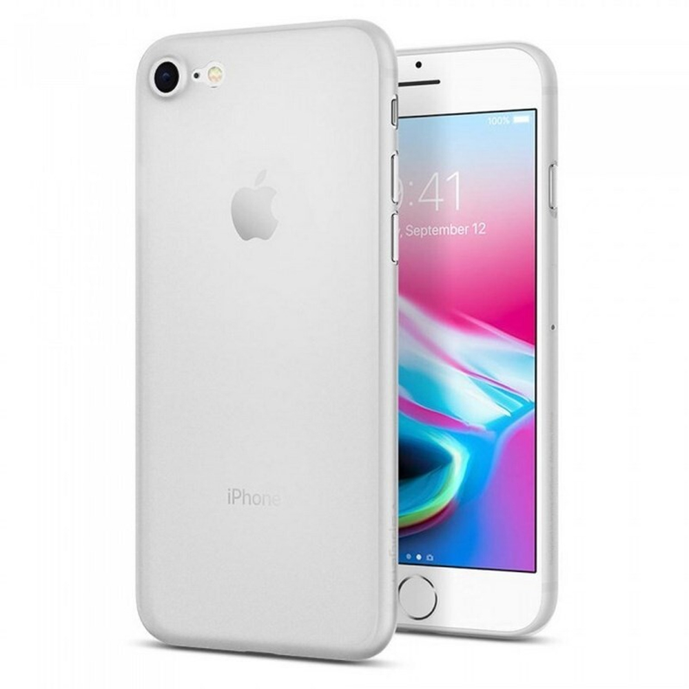 Чехол UltraThin на iPhone 7/8 matte (прозрачный-белый)