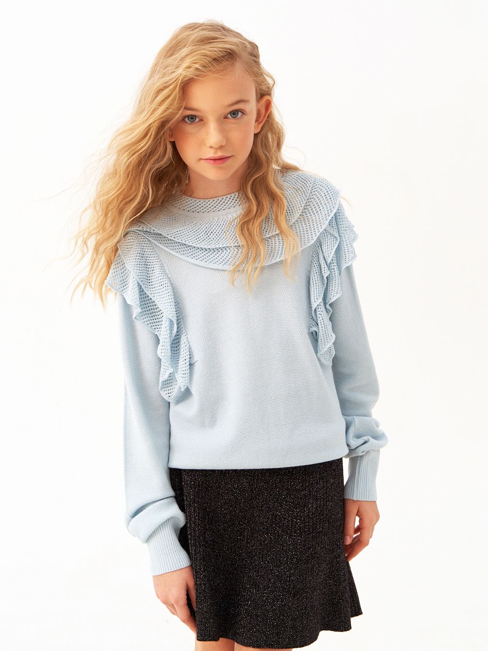 Джемпер для девочки AT1272 голубой