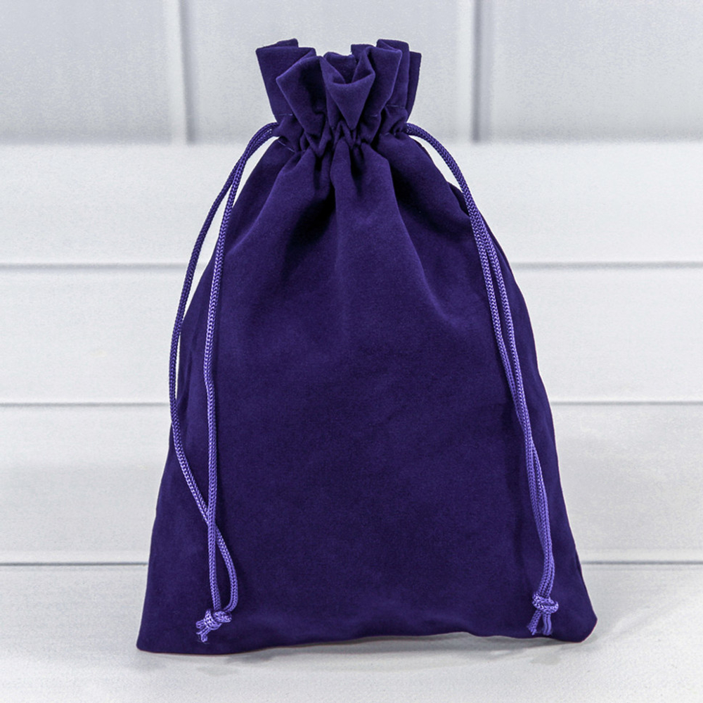 Мешочек 14х20см Бархат класс Б (Синий)