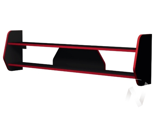 Полка КЛ 9.5 (черный/красный)