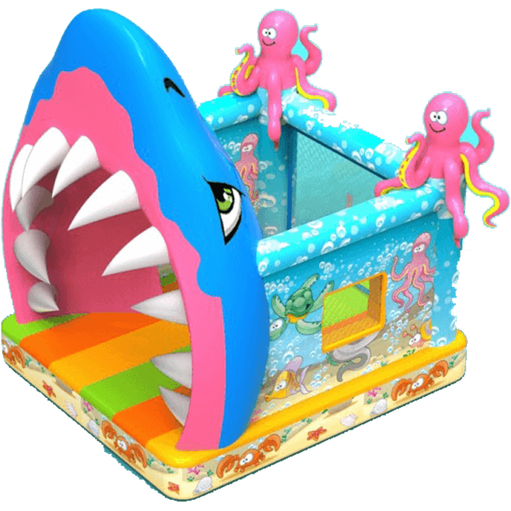 Надувной батут "Пасть акулы"