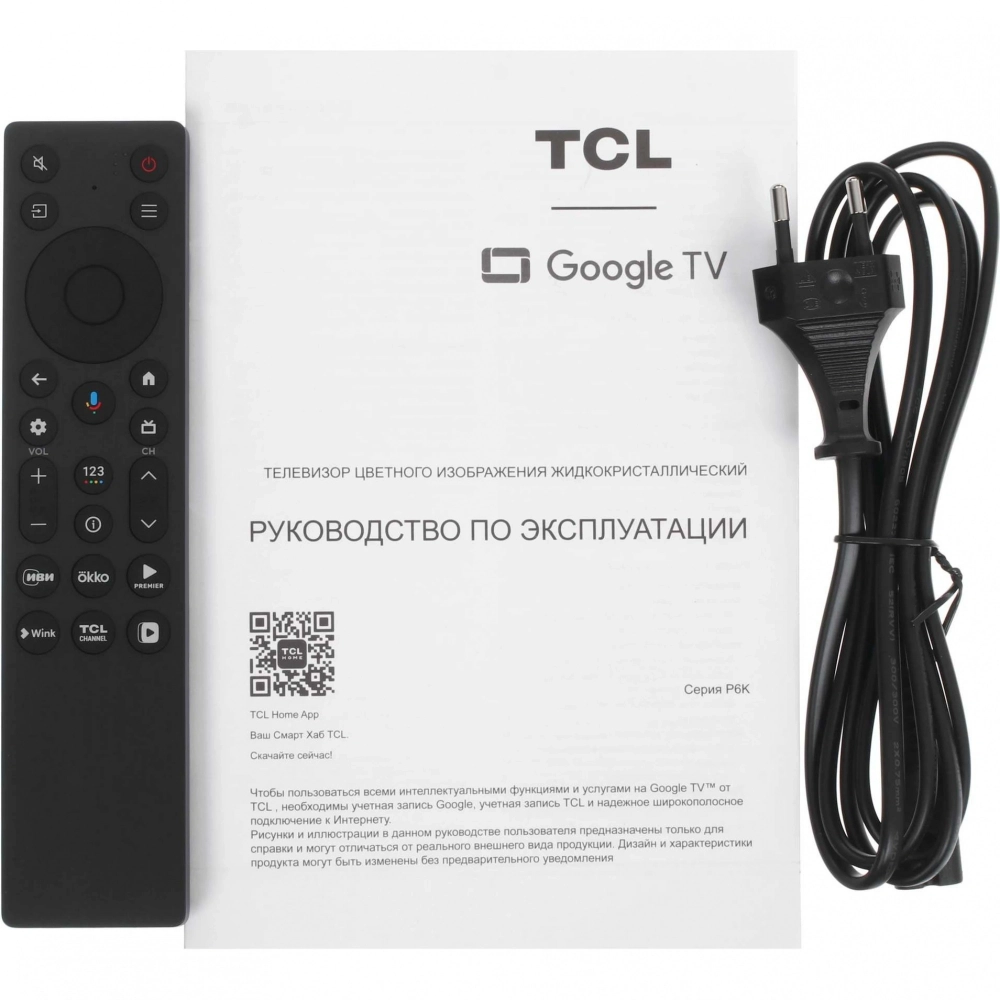 Телевизор LED TCL 55" 55P6K черный 4K Ultra HD 60Hz DVB-T DVB-T2 DVB-C DVB-S DVB-S2 USB WiFi Smart TV (RUS)