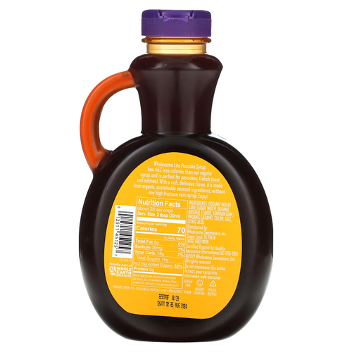 Wholesome Sweeteners, Органический сироп для блинов, лайт, 591 мл (20 жидк. унц.)