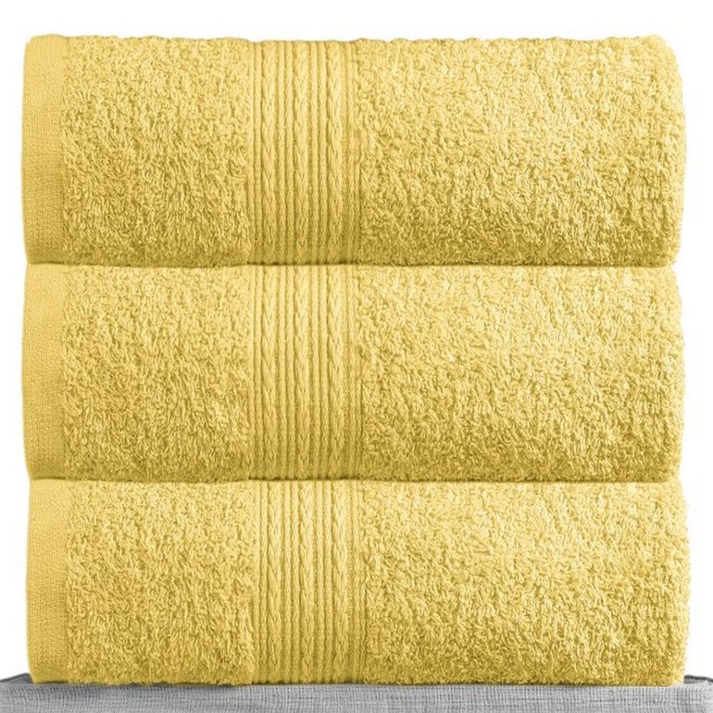 Полотенце махровое "АВТ. ЛИМОННОЕ" BAYRAMALY, 100% хлопок, Туркмения.