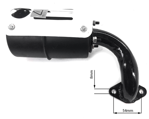 Глушитель с коленом 180N