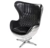 Кресло Egg Aviator, черная кожа