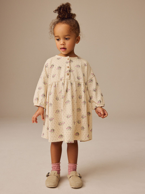 Платье для девочки Next E54-810, Кремовый