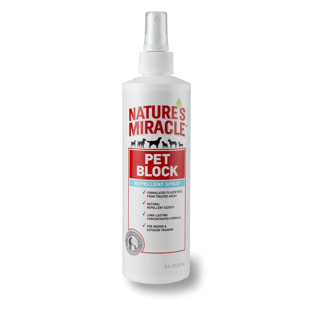 Natures Miracle Спрей отпугивающий для собак 237 мл Pet Block Dog Repellent Spray