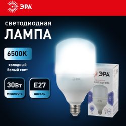Лампа светодиодная ЭРА STD LED POWER T100-30W-6500-E27 E27 / Е27 30 Вт колокол холoдный дневной свет