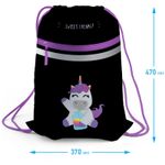 Мешок для обуви 1 отделение Berlingo "Uni style", 460*360мм, светоотражающая лента, карман на молнии