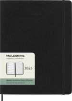 Еженедельник на 2025 год Moleskine Classic Soft WKNT XL (DSB12WN4) 19х25см мягкая обложка черный