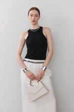 ТОНКИЙ РЕМЕНЬ С ЗАМОЧКОМ GREY|NUDE