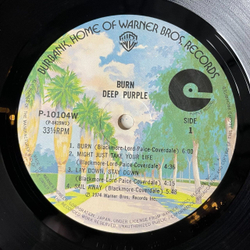 Винтажная виниловая пластинка LP Deep Purple Burn (Japan 1976) (Obi) Sail Away P-10104W