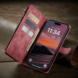 Многофункциональный чехол-кошелек CaseMe 3 in 1 Matte Wallet для iPhone 17 Pro Max