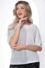 Блуза "Стильный замысел" (белая) Б9038 LT Collection