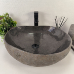 Раковина из речного камня RS-64860 52*46*15 0862
