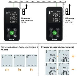 Лазерный дальноме,Зеленый луч,HILDA 100M