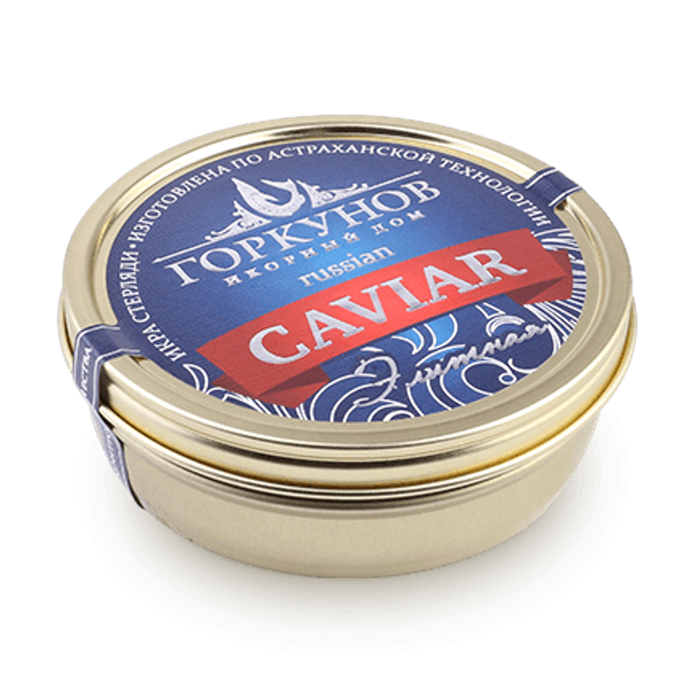 50 гр. Жесть. Икра Стерляди Элитная I Фото 1 I Икорный Дом Горкунов