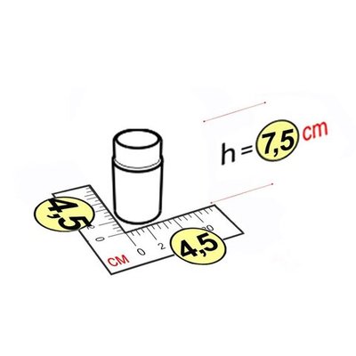 Элемент цилиндрический 4,5x4,5x7,5 см GigaBloks 7,5"