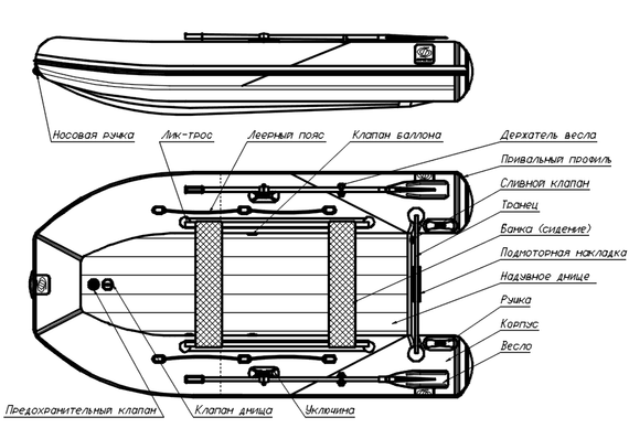 Лодка ПВХ ФРЕГАТ 310 Air НДНД