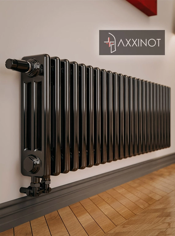 Axxinot Sentir 3040 - трехтрубный трубчатый радиатор высотой 400 мм, нижнее подключение с термовентилем